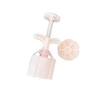 Artístico Lotuses - Prensa de pasteles de luna en relieve, materiales ABS, moldes de doble capacidad, diseños de prensa de mano, herramienta esencial para hornear festividades, moldeadores de grado