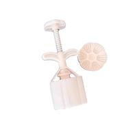 Artístico Lotuses - Prensa de pasteles de luna en relieve, materiales ABS, moldes de doble capacidad, diseños de prensa de mano, herramienta esencial para hornear festividades, moldeadores de grado