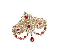 Artistics - Broche de cristal árabe ahuecado y borlas para novia marroquí, Einheitsgröße, como se describe