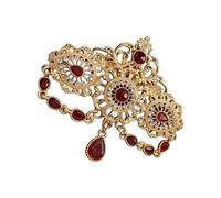 Artistics - Broche de cristal árabe ahuecado y borlas para novia marroquí, Einheitsgröße, como se describe