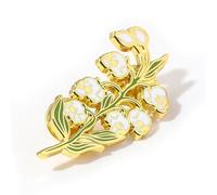 Artistics Skull Lilys Of The Valley Broche Artesanal De Materiales Aleación Resistentes Para Festivales Música Y Eventos Temáticos Pin Calavera Hecho A Mano