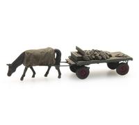 Artitec 316.051-1/160 Vagones de Carbón Con Caballo - Nuevo