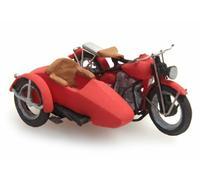 Artitec 387.29-1/87 / H0 Ee.uu Libertador Motor Rojo Con Sidecar - Nuevo