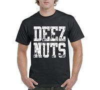 Artix Deez Nuts Unisex 100% Cotton Short-Sleeve T-Shirts Black XL