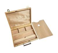 ARTIX PAINTS Caballete de Madera Premium de almacenamiento y paleta para dibujar dibujar y pintar A