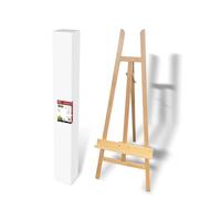 ARTIX PAINTS Caballete Pintura 140 CM Natural Caballete Óleo Acuarela Trípode Soporte Portátil Estudio Manualidades