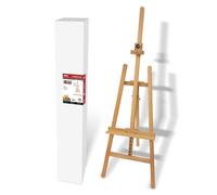 ARTIX PAINTS Caballete Pintura Escalable 152-213 CM Natural Caballete Óleo Acuarela Trípode Soporte Portátil Estudio Manualidades