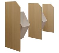 Artiz Los urinarios están Separados, Pantalla de privacidad del urinario Masculino montado en la Pared con código de ángulo de Acero Inoxidable Tabique de Pantalla Protectora del baño(Amarillo,4PCS)