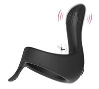 artizan Ānillo de Peņe Vībranťe para Hombre, Vībradør Peņe Masculino Ẹstimừladør Perineo Ŝiliçona Suave Juĝueťes Ŝexừalẹs, 10 Modos de Vībraçióņ Cøck Ring Måsajẹadør, USB Recargable v