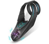 artizan Cock Ring Elástica de Silicona vibración del pene Anillo Masculino erecto Mantener Pareja Doble Placer Juguete Camiseta v
