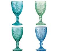 Artland - Copas Marine - Colores del Océano - Juego de 4 - Capacidad de 250ml Por Copa - Fantástico Para el Entretenimiento en el Bar en Casa - Excelente Idea de Regalo