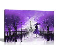 Artley Prints - Calm Of The Rain in Paris - Cuadros abstractos modernos extragrandes para sala de estar, dormitorio, pasillo, cocina - Impresiones coloridas 101 x 76 cm (40 x 30 pulgadas)