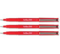 Artline 200 Rojo 12pieza(s) pluma estiligráfica - Pluma estilográficas (Rojo, Rojo, Alrededor, De plástico, 0,4 mm, 2000 m)