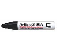 Artline EK-5100A - Rotulador para pizarra blanca (2 unidades), color negro