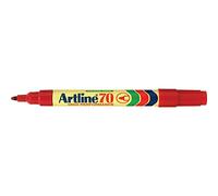 ARTLINE Lot de 3 Marqueurs"70" permanent indélébile pointe conique 1,5 mm rouge