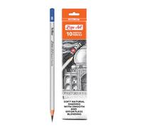 Artline Love Art Sketch - Juego de lápices 8B de 10 pulgadas, cantidad 2, ideal para líneas extremadamente oscuras y ricas, así como sombreado suave y expresivo