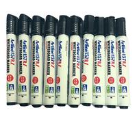 Artline Rotuladores de pizarra blanca 157 R I negro, paquete de 10 (juego de 10, negro), cincel