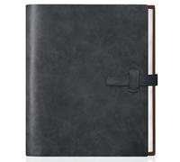 Artmag Álbum de fotos de 4 x 6 pulgadas, 320 fotos, tapa de cuero grueso, álbum de recortes con 20 unidades de papel de estraza para 320 fotos verticales para aniversario de boda familiar (negro)