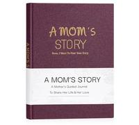 Artmag - Diario de historia de la vida de mamá con tapa dura de lino para compartir sus recuerdos, con más de 250 preguntas rápidas, regalo para cumpleaños, día de la madre, Navidad (púrpura)