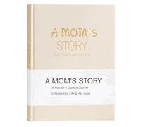 Artmag Mom's Life Story Journal - Libro de recuerdos familiar de lino de tapa dura para que mamá comparta sus recuerdos, con más de 250 preguntas rápidas, libro de regalo para cumpleaños, día de la