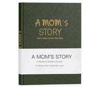 Artmag Mom's Life Story Journal - Libro de recuerdos familiar de lino de tapa dura para que mamá comparta sus recuerdos, con más de 250 preguntas rápidas, regalo para cumpleaños, día de la madre