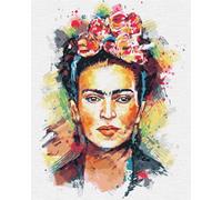 Artnapi Pintura por números Adultos con marco | DIY pintado a mano | Decoupage de Frida Kahlo | Kit para principiantes y adultos | Set que incluye pinturas acrílicas y pinceles | Lienzo 40x50cm