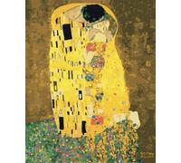 Artnapi Pintura por números Adultos con marco | DIY pintado a mano | El beso Gustav Klimt | Kit para principiantes y adultos | Set que incluye pinturas acrílicas y pinceles | Lienzo 40x50cm