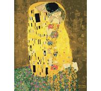 Artnapi Pintura por números adultos sin marco | DIY pintado a mano | El beso de Gustav Klimt | Kit para principiantes y adultos | Set incluye pinturas acrílicas y pinceles | lienzo de 40 x 50 cm