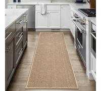 Artnice Alfombras de cocina absorbentes y antideslizantes, lavables, 17.3 x 59 pulgadas, beige