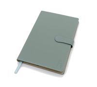 Artnova Diario Cuaderno de Cuero Sintético - A5 (Color Verde) - Elegante Libreta con hojas de líneas ideal para el trabajo, tomar apuntes, agenda, apuntar ideas, etc.