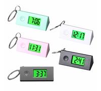 ARTOCT 5 Mini Relojes Digitales con Llavero, Reloj de Bolsillo con Llavero portátil, Reloj con Llavero para Mochila para niños, niños, Estudiantes, cordón, Mochila, Monedero