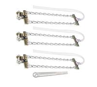 ARTOCT Cadenas de Neumáticos de Acero Al Manganeso de 3 Piezas, Tracción Antideslizante sobre Hielo y Nieve con Bloqueo de Aleación de Zinc para una Fácil Instalación para (Grande)