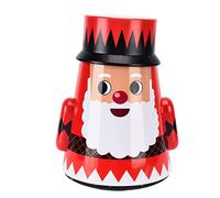 ARTOCT Caja de Dulces Navideñas, Contenedor de Almacenamiento de Hierro con Diseño Roly Poly para Decoraciones Navideñas, Almacenamiento en el Hogar, Cuentas de Galletas de (Versión para personas