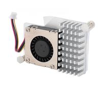 ARTOCT Enfriador Activo para RasPi 5, Ventilador de Velocidad Ajustable | Aleación de aluminio, Compatible con 2GB/4GB/8GB, Control de velocidad variable, Instalación sencilla