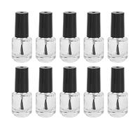 ARTOCT Esmalte de Uñas Bote de Cristal 5ml con Tapón Pincel | Almacenamiento transparente, Embudo para un uso fácil, Bolas de mezcla de acero, Adecuado para proyectos de bricolaje,