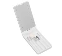ARTOCT Espejo Cosmético de Maquillaje de Viaje, Espejo Cosmético Iluminado Portátil Recargable, Interruptor Táctil, Luz LED, Carcasa Giratorio para Maquillaje (#2)