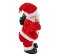 ARTOCT Muñeco Eléctrico de Baile Musical Navideño con Anciano, Papá Divertido Que Sacude la Cadera con Música para Decoración Navideña, Fiesta, Regalo para el Hogar (Mochila)