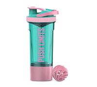 Artoid Mode Protein Batidor de Proteínas con Compartimento para Polvos Bebidas Deportivas Jabón de Manos Rosa/Verde 720ml, Colador Organizador bolas espiral 200ml Suplementos dietéticos sin BPA