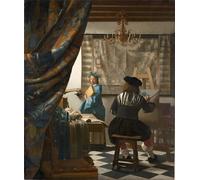 ARToPHIIU Cuadros Abstractos Póster de Lienzo Impresión en Lienzo el arte de pintar de johannes vermeer para la Decoración del Hogar de la Oficina 60x90cm