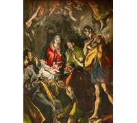 ARToPHIIU Cuadros Abstractos Póster de Lienzo Impresión en Lienzo el bautismo de cristo de el greco para la Decoración del Hogar de la Oficina 60x90cm