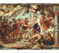 ARToPHIIU Cuadros Abstractos Póster de Lienzo Impresión en Lienzo El Encuentro de Abraham y Melquisedec de Peter Paul Rubens para la Decoración del Hogar de la Oficina 60x90cm