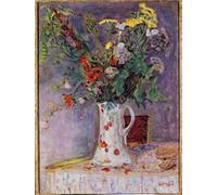 ARToPHIIU Cuadros Abstractos Póster de Lienzo Impresión en Lienzo Jarrón de flores de Pierre Bonnard para la Decoración del Hogar de la Oficina 60x90cm