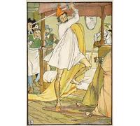ARToPHIIU Cuadros Abstractos Póster de Lienzo Impresión en Lienzo La extraordinaria batalla de Don Quijote Ilustración de Walter Crane para la Decoración del Hogar de la Oficina 60x90cm