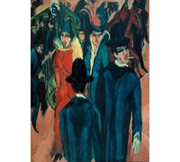 ARToPHIIU Cuadros Abstractos Póster de Lienzo Impresión en Lienzo Mujer frente al espejo de Ernst Ludwig Kirchner para la Decoración del Hogar de la Oficina 60x90cm