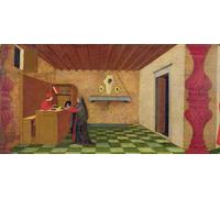 ARToPHIIU Cuadros Abstractos Póster de Lienzo Impresión en Lienzo Predela de la Profanación de la Hostia de Paolo Uccello para la Decoración del Hogar de la Oficina 60x90cm
