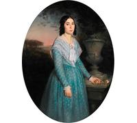 ARToPHIIU Cuadros Abstractos Póster de Lienzo Impresión en Lienzo Retrato de Marie Célina Brieu por William Adolphe Bouguereau para la Decoración del Hogar de la Oficina 60x90cm