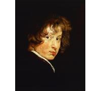 ARToPHIIU Imagen de Lienzo Impresión de Imagen Clásicas Poster Autorretrato a los dieciséis años de Anthony Van Dyck para Decoraciones del Hogar 60x90cm
