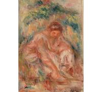 ARToPHIIU Imagen de Lienzo Impresión de Imagen Clásicas Poster Boceto de una mujer de Pierre Auguste Renoir para Decoraciones del Hogar 60x90cm