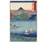 ARToPHIIU Imagen de Lienzo Impresión de Imagen Clásicas Poster el bosque de pinos de Kebi At Tsuruga en la provincia de Echizen por Utagawa Hiroshige para Decoraciones del Hogar 60x90cm