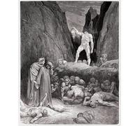 ARToPHIIU Imagen de Lienzo Impresión de Imagen Clásicas Poster la divina comedia de gustave dore para Decoraciones del Hogar 60x90cm
